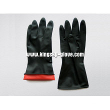 Doppelter industrieller Latex-Handschuh-5604